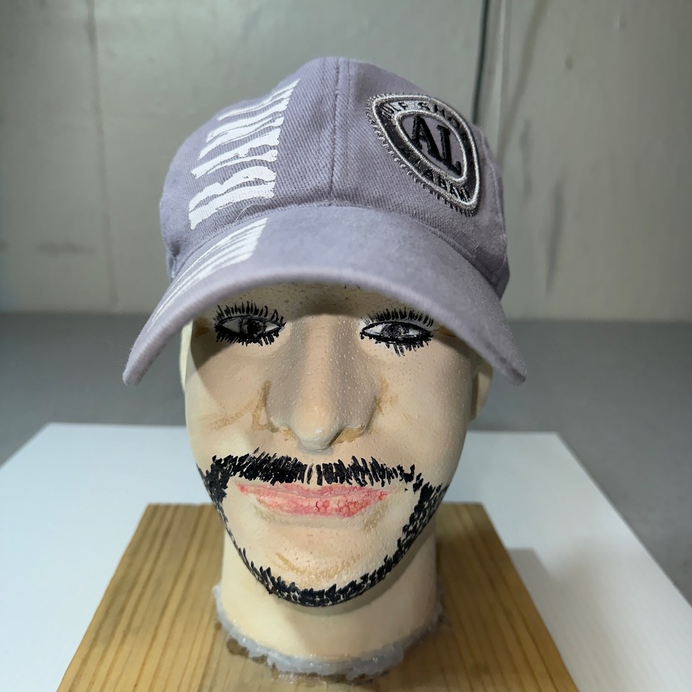 Sunkiss Kap Gulf Shores Alabama Snapback Hat Purple Grey Cotton Baseball Cap
